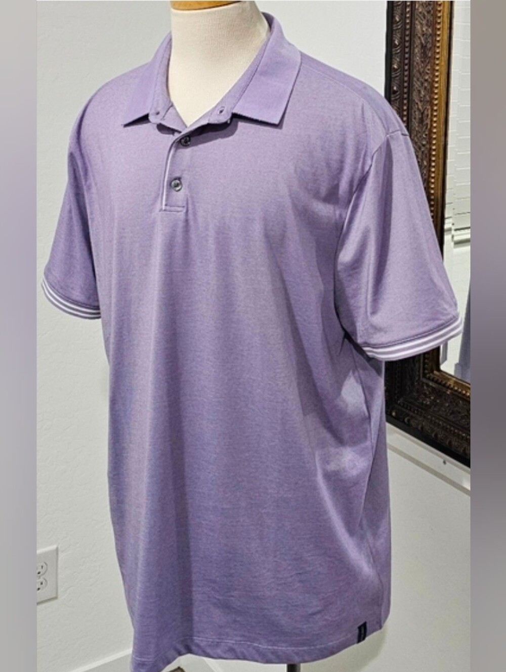Perry Ellis Purple Polo Shirt XL